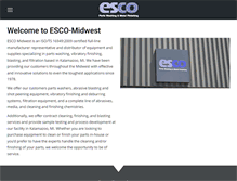 Tablet Screenshot of esco-midwest.com